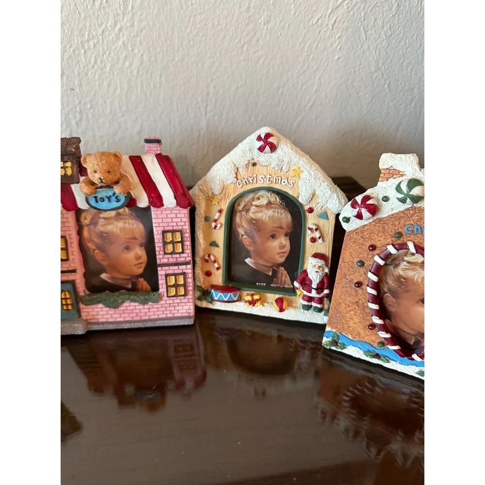 6 Christmas 3D Picture Picture Resin Frame Tree & Toys Fits 2.5x3.5 Photo - Picture 6 of 8